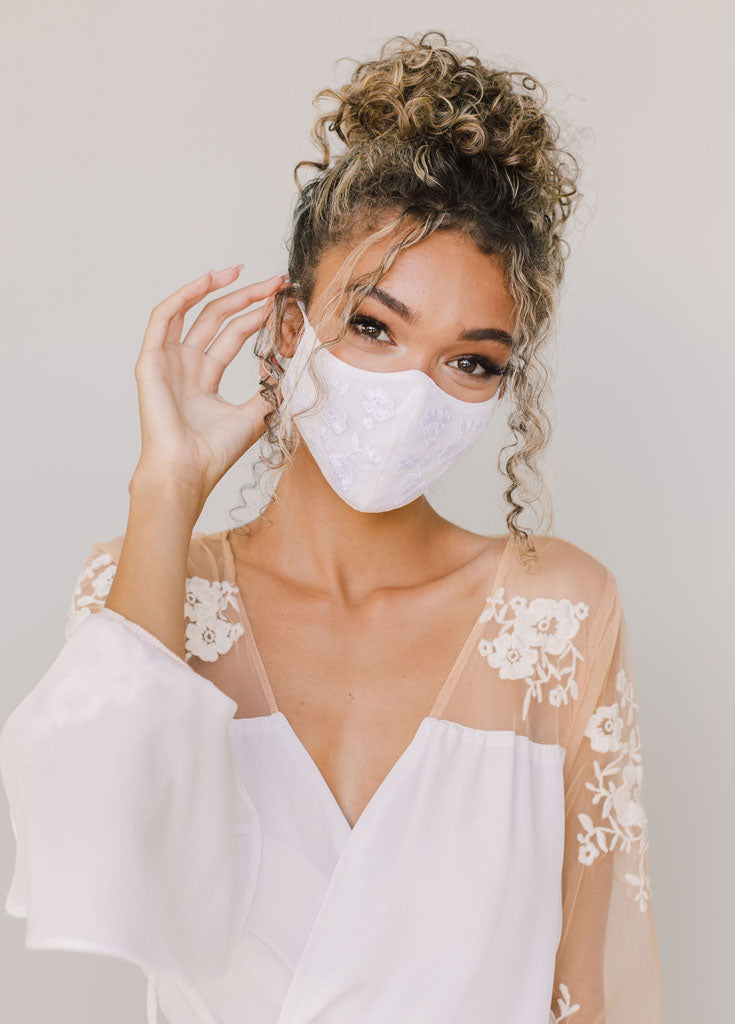 Lovely Ever After Lace and Silk Eye Mask – Classy Bride